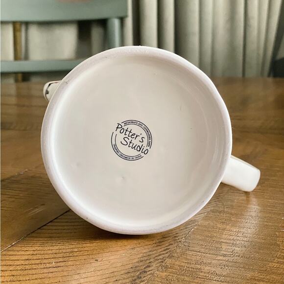 Potter's Studio Tree Farm Ceramic Pitcher - Picture 2 of 2